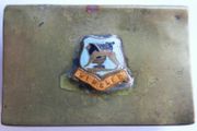 Vintage British Empire Exhibition Wembley - Brass Match Box Holder
