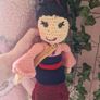 Homemade Crochet Mulan doll disney Image 2