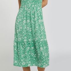 Floral Summer Sun Beach Dress: XS