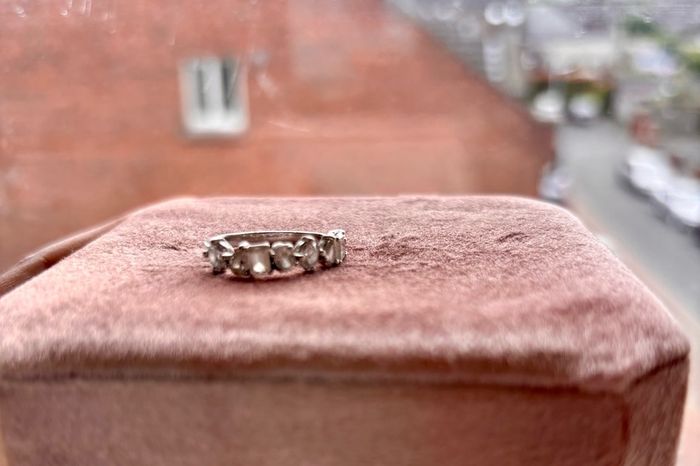 Lab Diamond 925 Silver Multi Shape Half Eternity Band Ring