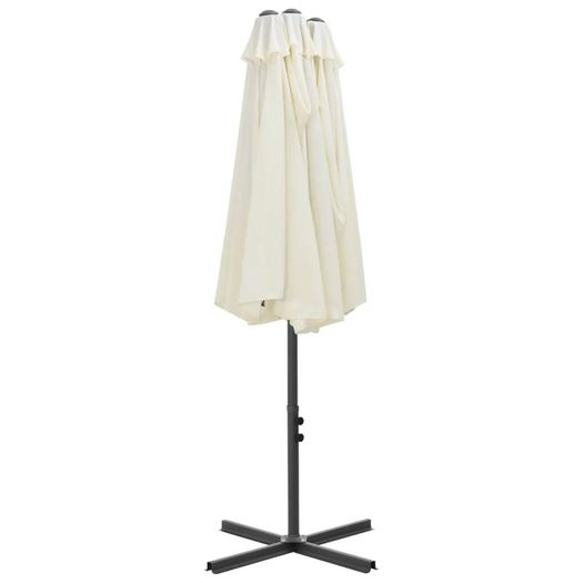 Outdoor Parasol with Aluminium Pole 460x270 cm Sand