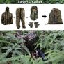 5PCS Ghillie Suit 3D Leaf Camouflage Uniform Gilly Suit Image 4