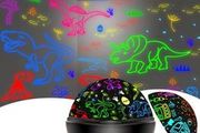 Dino Projector Kids Toys for 3-9 Year Old Boys, 2 in 1 Boys Toys for 4-9 Year Old Kids, Christmas Xmas Birthday Eid Gifts for 3-10 Year Old Boys Dinosaur