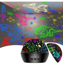 Dino Projector Kids Toys for 3-9 Year Old Boys, 2 in 1 Boys Toys for 4-9 Year Old Kids, Christmas Xmas Birthday Eid Gifts for 3-10 Year Old Boys Dinosaur