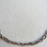 Vintage Sterling Silver Braided Chain  Necklace. length 17" - 2,90g Image 4