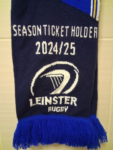 Leinster Rugby Scarf. Official Leinster Rugby Season Ticket Holders Scarf. Collect In Dublin Or Receive Via Post.