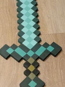 minecraft foam diamond sword