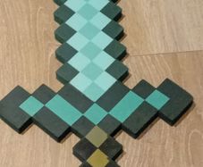 minecraft foam diamond sword