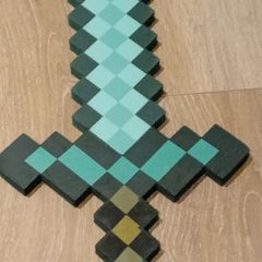 minecraft foam diamond sword