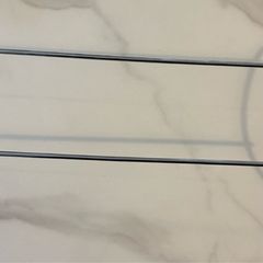 Chrome double clothes drying rails 50cm Long x2