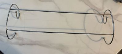 Chrome double clothes drying rails 50cm Long x2