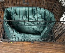 Dog crate and dog bed or sale