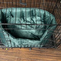 Dog crate and dog bed or sale