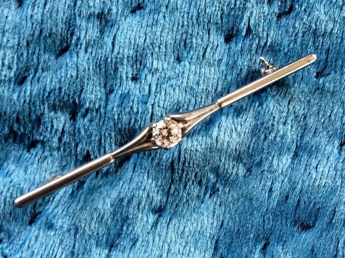 Silver Bar Brooch