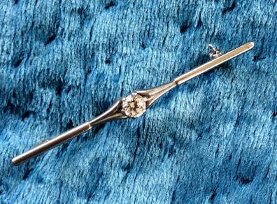 Silver Bar Brooch