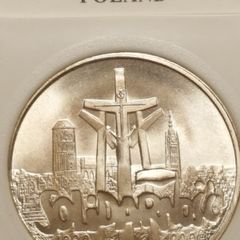 Poland 100000 zlotych 1990 solidarity silver coin