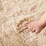NEW SALE | Rugs Living Room - Modern Beige Area Rug for Bedroom Non Slip - Super Soft Fluffy Shaggy Thick Pile Small Rug Non-Shedding - Easy to clean, 50cm x 80cm Image 3