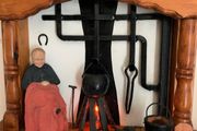 Handmade Old Irish Fireside Scene