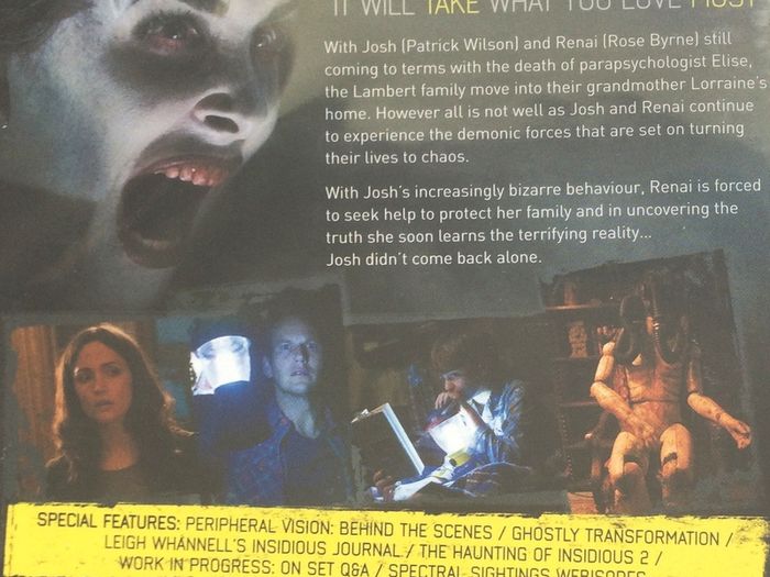 Insidious: Chapter 2 [2013] Patrick Wilson and Rose Byrne [Movie DVD]
