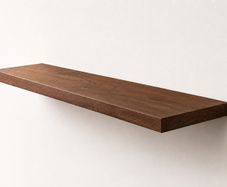 Straight Edge Walnut Floating Shelf | Made to Measure | Handmade in Ireland