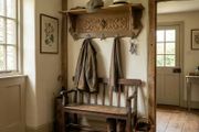 Very nice old coat and hat rack