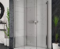 New/Ex Display (please read) Corner Enclosure Set Image i10 Sliding Shower Door 1000 LH + 900 Side Panel RH