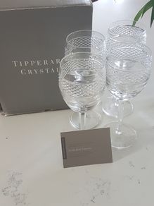 Tipperary Crystal Baroque Goblets (x4)