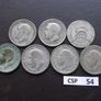 Great Britain. George V. 7 Silver coins@6 pence. Run of the years (1920-1927) Image 6