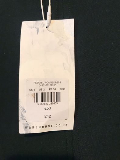 Warehouse Pleated dress - New