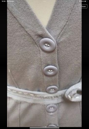 cardigan Bnwt monsoon cardigan size 12 grey with tie belt