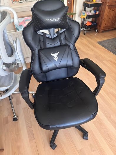 Zeanus Gaming Chairs with Footrest Recliner