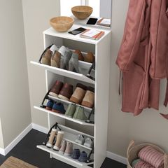 IKEA BISSA Shoe Cabinet, White
