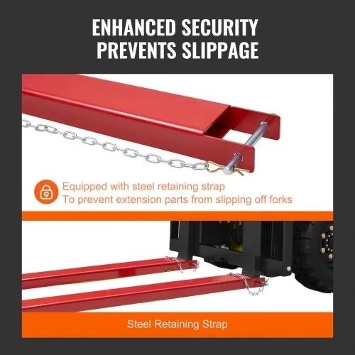 Fork Extensions, 82" Length 4.5" Width, Heavy Duty Carbon Steel Fork Extensions for Forklifts