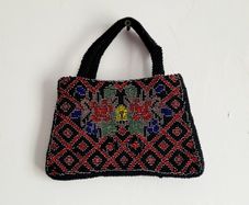 Vintage micro beaded bag