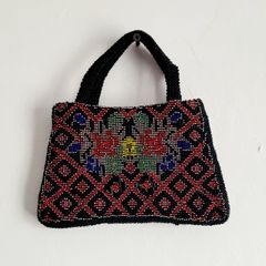 Vintage micro beaded bag