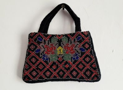 Vintage micro beaded bag