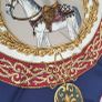 Vintage Ostinelli 100% Silk Made in Italy Equestrian Theme Scarf Image 5