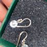 Sterling Silver Earrings with 925 Stamping & Diamond-Like Stone Image 6