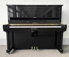 Yamaha U3F Upright Piano, Polished Ebony, Refurbished