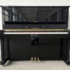 Yamaha U3F Upright Piano, Polished Ebony, Refurbished