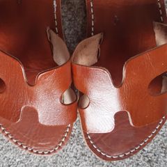 Leather Sliders Size 6