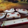 REDUCED !! Royal Albert "Old Country Roses" Candles and Dishes Image 3