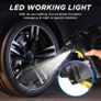 NEW SALE | Cordless Tyre Inflator Air Compressor, 12V USB Rechargeable Battery Portable Handheld Electric Digital Tyre Pump with LED Light and 3 Nozzle Image 4
