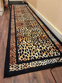 Leopard print rug/runner free for collection from Greystones