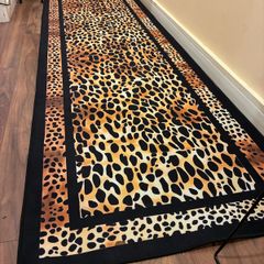 Leopard print rug/runner free for collection from Greystones