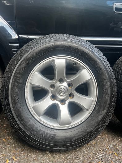 OEM Toyota Land Cruiser Prado 17" Alloy Wheels & A/T Tyres (6x139.7) + Full Size Spare