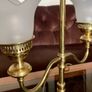 Vintage Repro Double Arm Student Library Desk Lamp Brass Finish 1970s Image 6