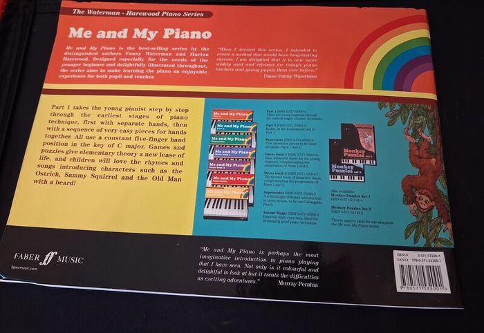 Me and My Piano book, first lessons for children.