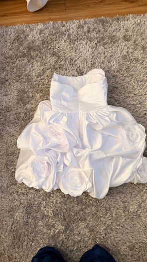 Handmade satin dress