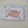Wooden cheess/draughts brand new never used only open the box Image 4